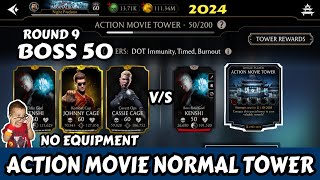 Action Movie Tower | Battle 50 Boss | Beat By Gold team | Mk Mobile