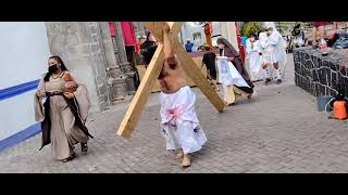 Semana Santa 2021 - Viacrucis, Tercera Caída - Pueblo de Santa Fe CDMX