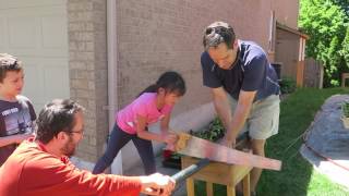 Building Self-watering Planters, Part 2  Hannah 8yo