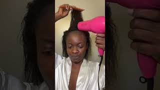 Relaxer Routine | GRWM #diy #hair #relaxedhair #hairstyle #shorts #beauty #howto #diyhair