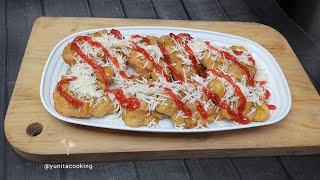 PISANG GORENG KEJU STRAWBERRY || Resep Cemilan