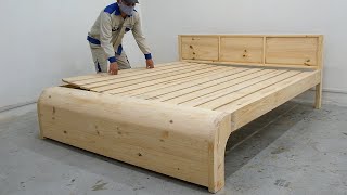 Creative Furniture Processing Project - Build A Modern Bed With Simple Joints