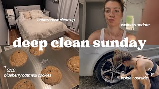 12H Sunday reset VLOG | Deep Clean house + Wash Car | Wellness Detox Check in tackling Detox Die Off