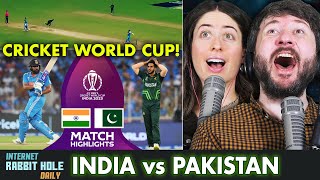 INDIA vs PAKISTAN CRICKET WORLD CUP HIGHLIGHTS REACTION! | Canadians React!