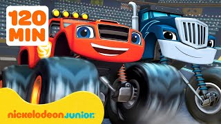 Blaze et les Monster Machines | 120 minutes de courses des Monster Machine de Blaze | Nickelodeon Jr