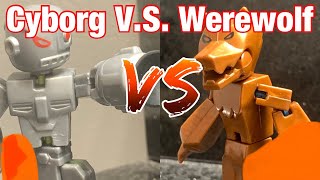 Cyborg V.S. Werewolf | #stikbot | (stop motion animation)