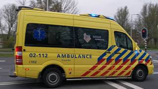 A1 Otaris  Ambulance 02-112 Leeuwarden met spoed naar het MCL vanaf Burgum