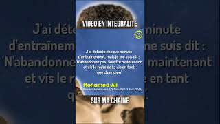 Apprend à surmonter tes difficultés avec la mentalité de Mohamed Ali #shorts #citations #quotes #win