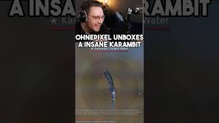 OHNEPIXEL INSANE KARAMBIT UNBOXING! #csgo #ohnepixel #cs2 #shorts #csgoskins #csgocaseopening