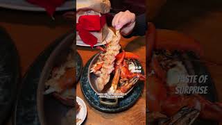 Burger & lobster - garlic butter fountain £100 for two pp ft whole lobsters!! #lobster #fyp #london