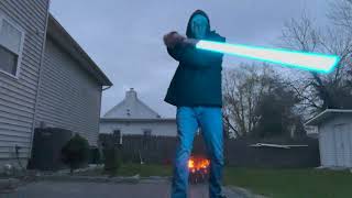 SmoothSwing Song | High End Lightsaber Spinning with a TRI-STAR Pixel Blade Outside