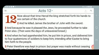 KJV-Daily Bible: a.m. Acts 12:1-25