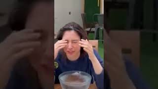 ice water face glow skin #skincare #glow #viral @tamanna bhatias routine demo