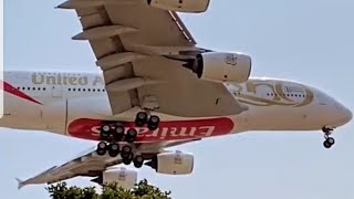 Emirates Airlines  landing a380