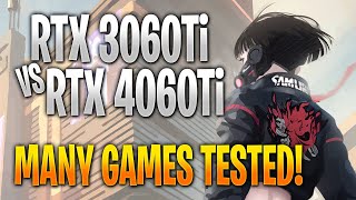 Nvidia RTX 3060 Ti vs RTX 4060 Ti | Game Benchmark Tests and Gameplay