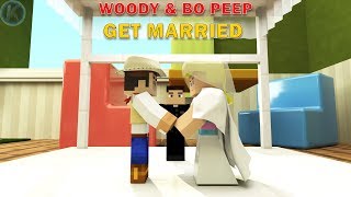 Toy Story 4.5 Woody & Bo Peep Get Married Minecraft Animation