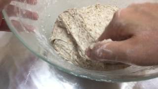 Making Overnight Wheat Sourdough Bread With Wild Yeast