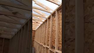 Basic Garage  Truss Roof Framing #shorts