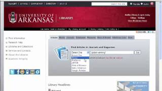 Citing Your Resources Using Database Tools - University of Arkansas Libraries