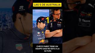 🚨5 COSAS QUE NOS DEJÓ EL GP DE AUSTRALIA #checoperez #formula1 #carlossainz  #redbull #verstappen