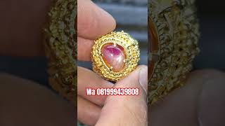 Ruby burma belang / Mirah windusara ring perak cakrawaka handmade / gemstone / batu permata / jewel