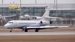 Dassault Falcon 8X from Zeman Nextgen D-AAND arrival at Munich Airport MUC EDDM