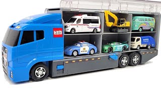 13 Types Cars Tomica ☆ Open Tomica and place it on big Okataduke convoy