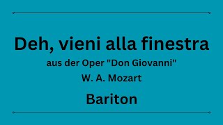 Deh, vieni alla finestra - W. A. Mozart