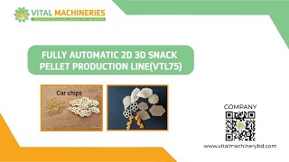 Fully Automatic 2D 3D snack pellet production line