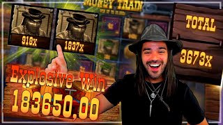 ROSHTEIN RECORD WIN 183000€ IN MONEY TRAIN SLOT \ Top 3 Wins of the Week in online casino