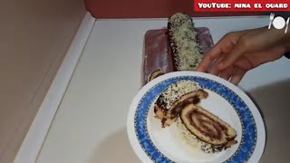 Receta de Genoise Roulé casera     وصفة لتحضير جنواز بالشوكولاتة في المنزل