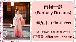 南柯一梦 (Fantasy Dreams) - 辛九儿 (Xin Jiu'er) |[Chi|Pinyin|Eng|Indo Lyrics]|《花青歌 Different Princess》#花青歌