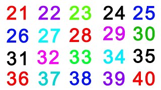 21 to 40 Numbers | Numbers song | Learn Numbers for Kids | Numbers for children | Number video