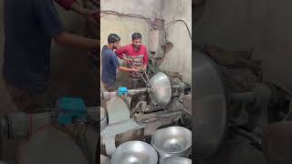 Making stainless steel big bowl in handmade #viralvideos #shortfeed #jspan #australia #unitedkingdom