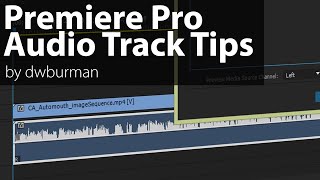 Premiere Pro Audio Track Channel Assignment Options