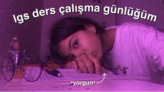 lgs ders çalışma günlüğüm 🕯 + akşam rutinim🧘🏻‍♀️// kaynak önerisi & föndü yapalım🧇