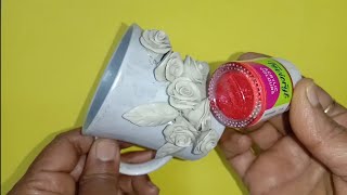 DIY broken cup craft / How to reuse broken cup / Broken cup best out of waste