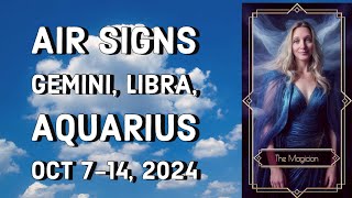 Air Signs Gemini, Libra, Aquarius Oct 7-14, 2024 Justice, Transformation and New Love 💕