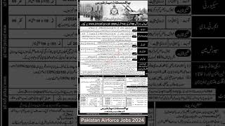 Pakistan Airforce PAF Airman Jobs 2024