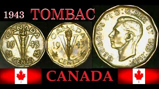 1943 TOMBAC VICTORY NICKEL