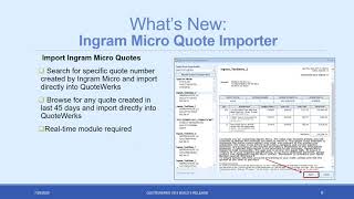 QuoteWerks Version 5.5 Build 5 Release Webinar! (Kaseya BMS, Ingram Micro, and more)