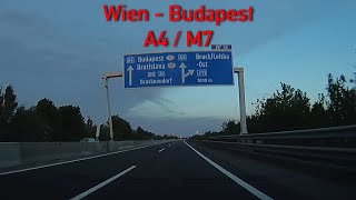 A4/M1 Wien - Budapest (late night driving)