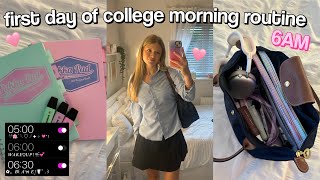 FIRST DAY OF COLLEGE 6AM MORNING ROUTINE *grwm*