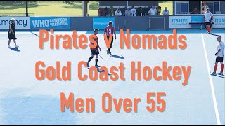 Pirates v Nomads. Mens Over 55 Hockey. Gold Coast Hockey Centre