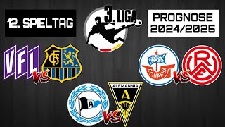 12. SPIELTAG 3. LIGA PROGNOSE 2024/2025! / Arminia Bielefeld gegen Alemannia Aachen