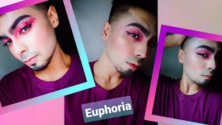 The Euphoria inspired makeup look🌈