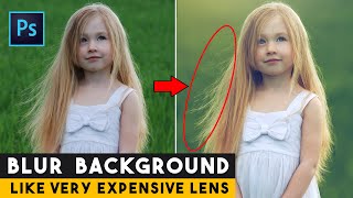 Best Techniques to Blur Background with Cut Out Hair in Photoshop 📷 #blurbackground