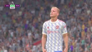 FIFA 22 Realistic Sliders, Career Mode, Southampton vs Man Utd, PS5