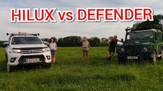 LAND ROVER DEFENDER VS TOYOTA HILUX