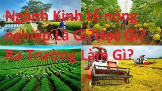 Ngành Kinh tế nông nghiệp Là Gì?Học Gì? Ra Trường Làm Gì? Có tương lai không?